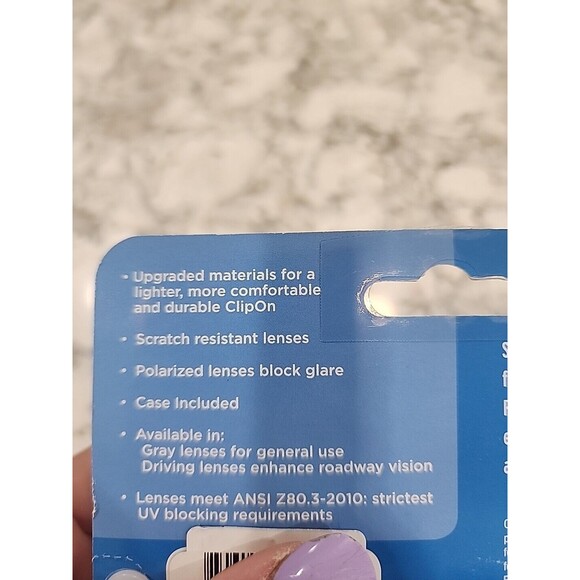 New Solar Shield Polarized Clipons 50 Rec 15 100% UVA/UVB Protection Scratch Res - Picture 2 of 3